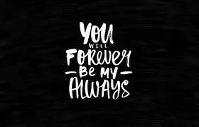 黑色背景英文语句极简风格桌面壁纸